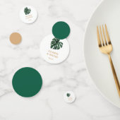 Confettis Table de Mariage de feuille tropicale Monstera (Groupe)