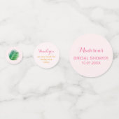 Confettis Table de mariage Editable Aloha (Derrière)