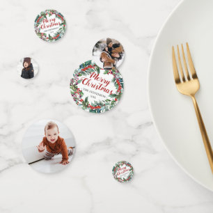 Confettis Table de Noël personnalisée Photo