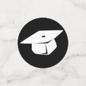 Confettis Table de personnalisation noire et blanche de la f (Petit recto)