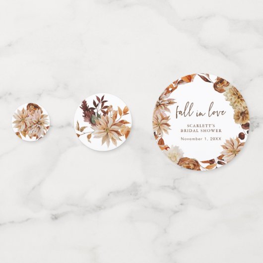 Confettis Table de photo d'automne (Devant)