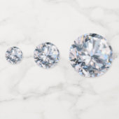 Confettis Table de pierre précieuse de diamant élégant (Derrière)