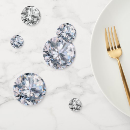 Confettis Table de pierre précieuse de diamant élégant (Groupe)