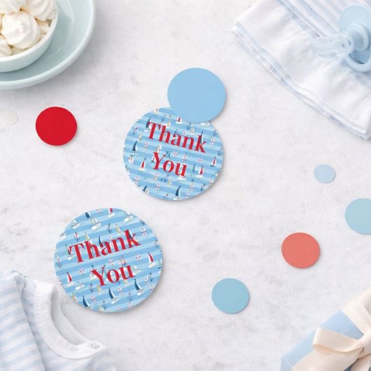 Confettis Table des Motifs de voiliers