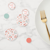 Confettis Table Fille Bébé Cœur Floral (Groupe)