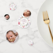 Confettis Table fleur sauvage de baptême circulaire (Groupe)