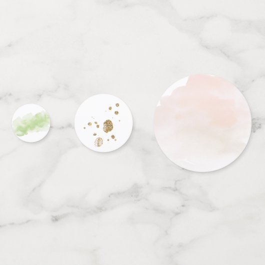 Confettis Table Fleurie Rose Tropical Tendre (Derrière)