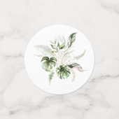 Confettis Table Fleurs Tropicales Rose Tendré (Petit recto)