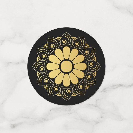 Confettis Table Mandala Gold (Petit recto)