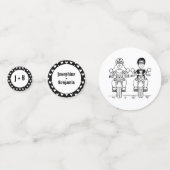 Confettis Table Mariage de moto moto personnalisée (Devant)