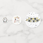 Confettis Table moderne élégante de la Soirée du Nouvel An (Devant)