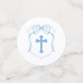 Confettis Tableau Baptême de crête de mât bleu clair (Petit recto)