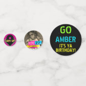 Confettis Tableau de contrôle Neon des années 80/90|3 Photos (Derrière)