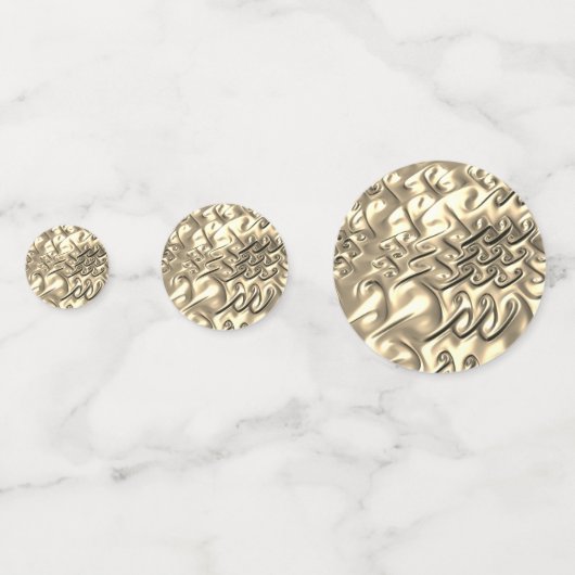 Confettis Tableau du 50e anniversaire de l'or personnalisé (Devant)