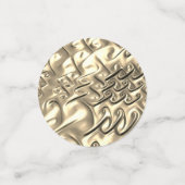 Confettis Tableau du 50e anniversaire de l'or personnalisé (Petit recto)