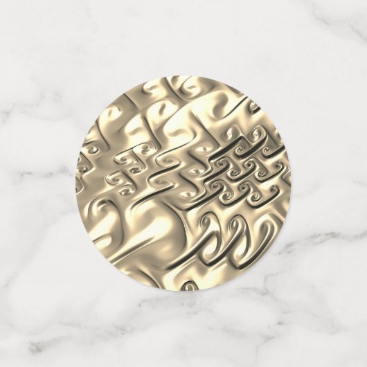 Confettis Tableau du 50e anniversaire de l'or personnalisé (Petit recto)