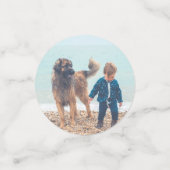 Confettis Tableau personnalisé de premier anniversaire de 6  (Petit recto)