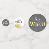 Confettis Tableau rouge rose jaune positif 60e anniversaire (Devant)