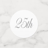 Confettis Tablefetti - 25e anniversaire de Mariage personnal (Petit recto)