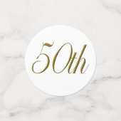 Confettis Tablefetti - 50e anniversaire de Mariage personnal (Petit recto)