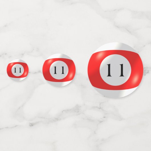 Confettis Tablefetti - Billard et 11 Ball (Derrière)