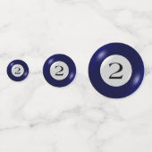 Confettis Tablefetti - Billard et 2 balles (Derrière)