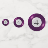 Confettis Tablefetti - Billard et 4 balles (Derrière)