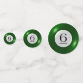 Confettis Tablefetti - Billard et 6 balles (Derrière)