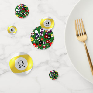 Confettis Tablefetti - Billard et 9 balles