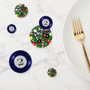 Confettis Tablefetti - billards et boule 2