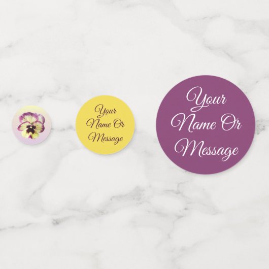 Confettis Tablefetti - Bourgogne Blotch Pansy (Derrière)