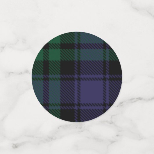 Confettis Tartan Black Watch, Plaid (Petit recto)