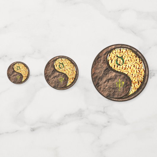 Confettis Taurus et singe du feu (Devant)