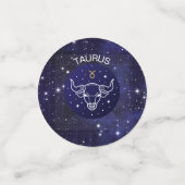 Confettis Taurus le Taureau Zodiac Design Table (Petit recto)