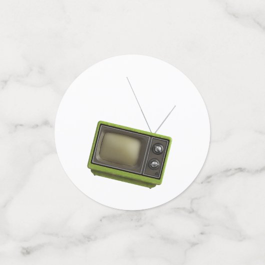 Confettis Télévision rétro (Petit recto)