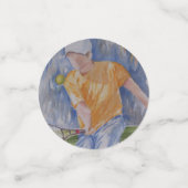 Confettis Tennis Sport Anniversaire (Petit recto)