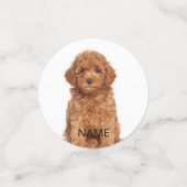 Confettis Texte de nom d'image personnalisée (Petit recto)