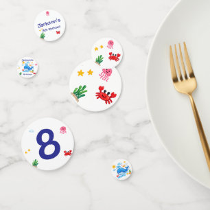 Confettis Thème de baleine Fête d'anniversaire d'été pour en