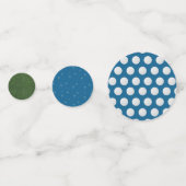 Confettis Thème de golf vert et bleu (Devant)