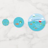 Confettis Thème de poisson Baby shower de pêche pour pêcheur (Devant)