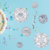 Confettis Thème Diamond Personnalisé, Joyeux tableau d'anniv