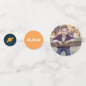 Confettis Thème Espace Extérieur Personnalisé Anniversaire (Derrière)