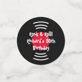 Confettis Thème Rock & Roll années 60 Anniversaire fête conf (Petit recto)