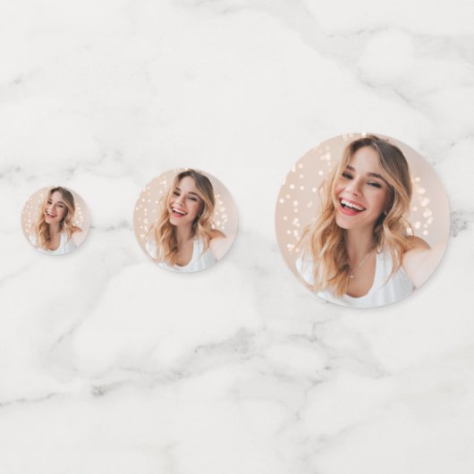 Confettis Ton visage pour un anniversaire (Devant)