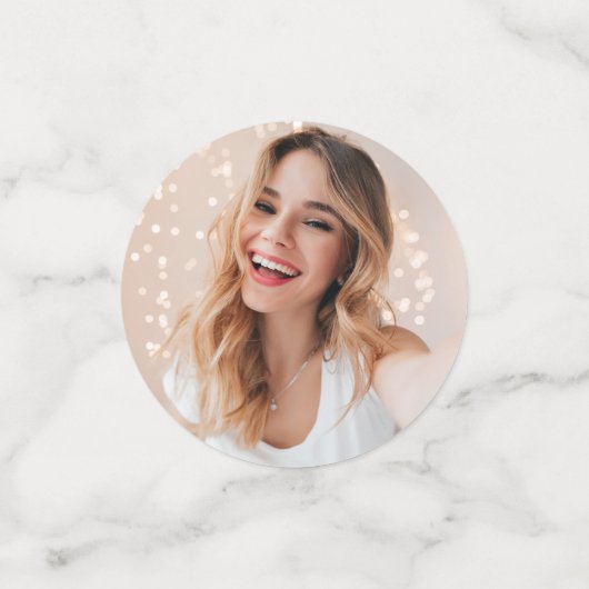 Confettis Ton visage pour un anniversaire (Petit recto)