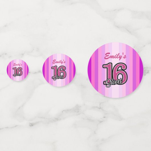 Confettis Tons Roses Grandes Et Parties scintillant (Devant)