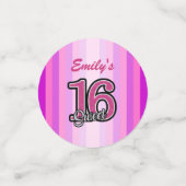 Confettis Tons Roses Grandes Et Parties scintillant (Petit recto)