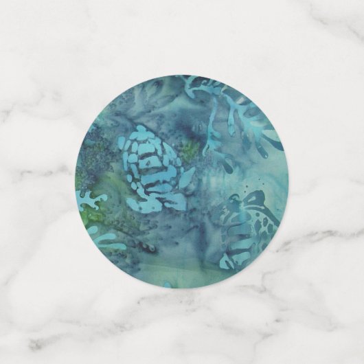 Confettis Tortues marines Batik (Petit recto)