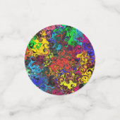 Confettis Tourbillonneurs colorés abstraits / (Petit recto)