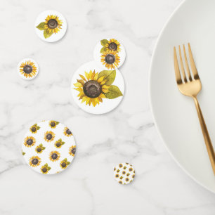 Confettis Tournesol Aquarelle